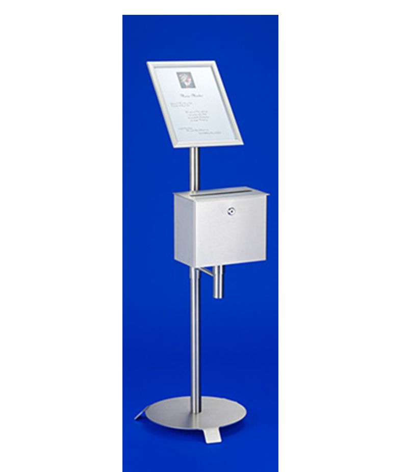 Sterbebildständer DIN A4 mit Kondolenzbriefkasten