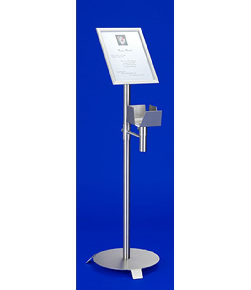 Sterbebildständer DIN A3 mit Sterbebild-Behälter