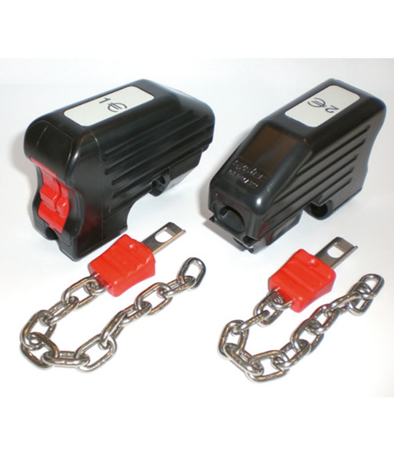 Münzschloss, lose, mit Kette