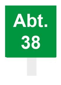 Abteilungsschild, 180 x 180 mm