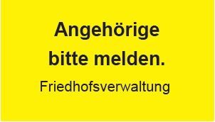 Hinweisschild in Siebdruck