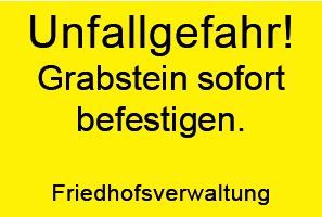 Hinweisschild in Siebdruck