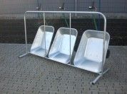 Pfandstation mit 3 Wagen