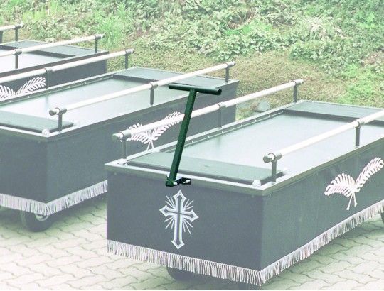 Zugdeichsel, abklappbar