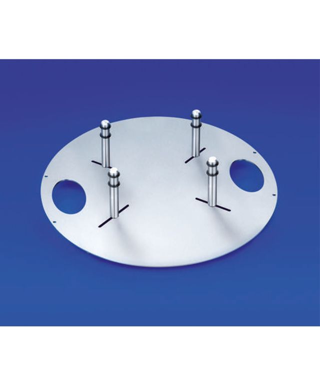 Urnentrage aus Edelstahl mit Griffmulden und 4 verstellbaren Bolzen