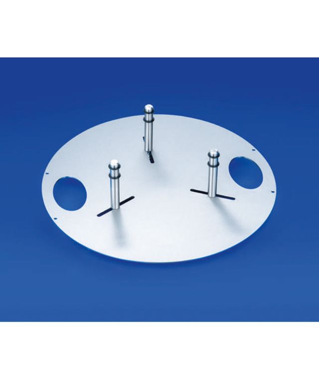 Urnentrage aus Edelstahl mit Griffmulden und 3 verstellbaren Bolzen