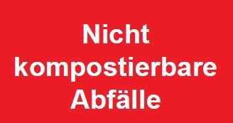 Schild zur Abfalltrennung 