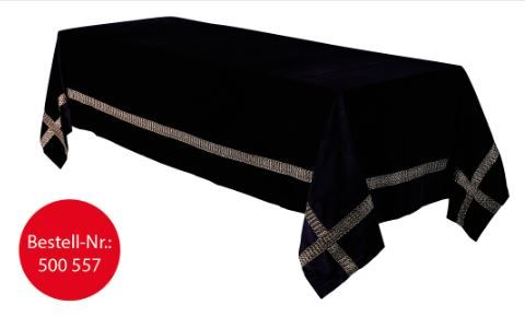 Katafalkdecke, Samt schwarz 
