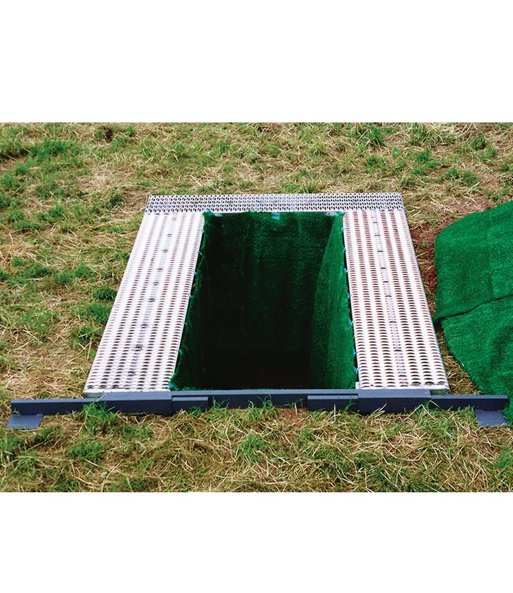 Grabmattenset mit Haken, 150 cm tief hängend