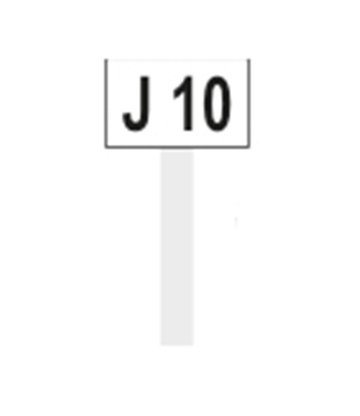 Grabnummer, 50 x 80 mm