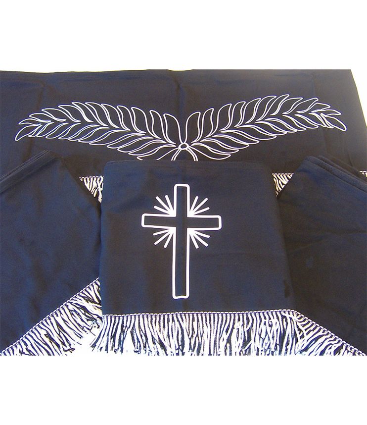 Tuchbehang für Sargwagen 5550 oder 5555 OHNE Palmen und Kreuz