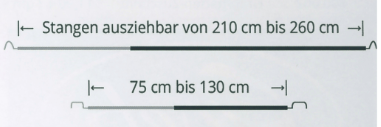 Grabmatten mit Teleskopstangen