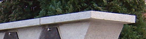 Mauerabschlussplatten, 65 x 8 cm