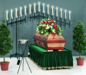 Stand-Seitenleuchter „Attika“, 7-lichtig, schräg 