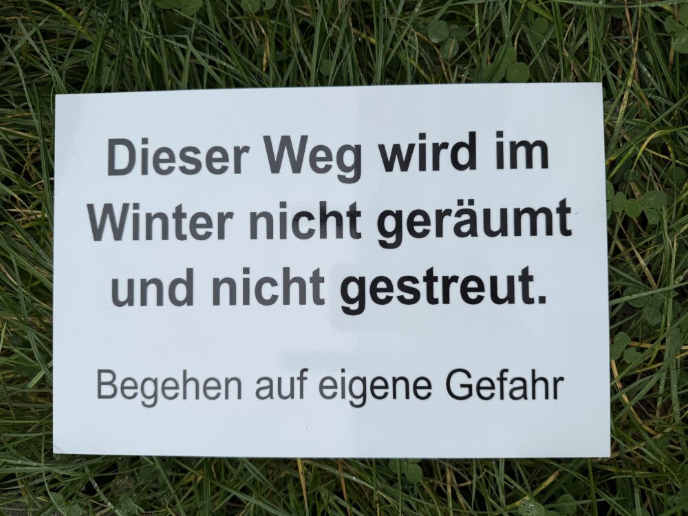 Aluminiumschild