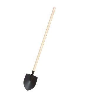 Pastorenschaufel mit langem Holzstiel
