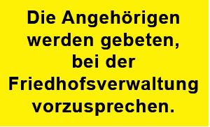 Hinweisschild in Siebdruck 
