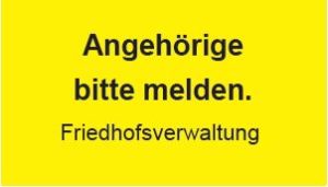 Hinweisschild in Siebdruck 