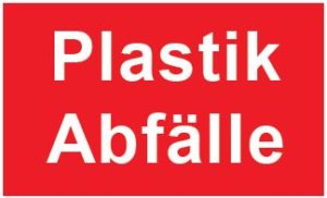 Schild zur Abfalltrennung 