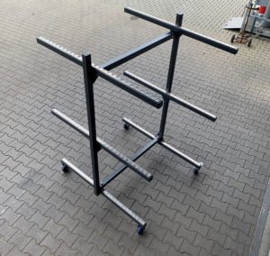 Sargregal für 6 Särge, zweiseitig 