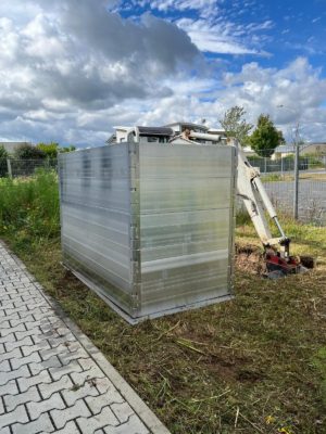 Stapelring für den Erdaushub, zerlegbar